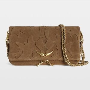 ZADIG & VOLTAIRE Rock Suede Clutch
